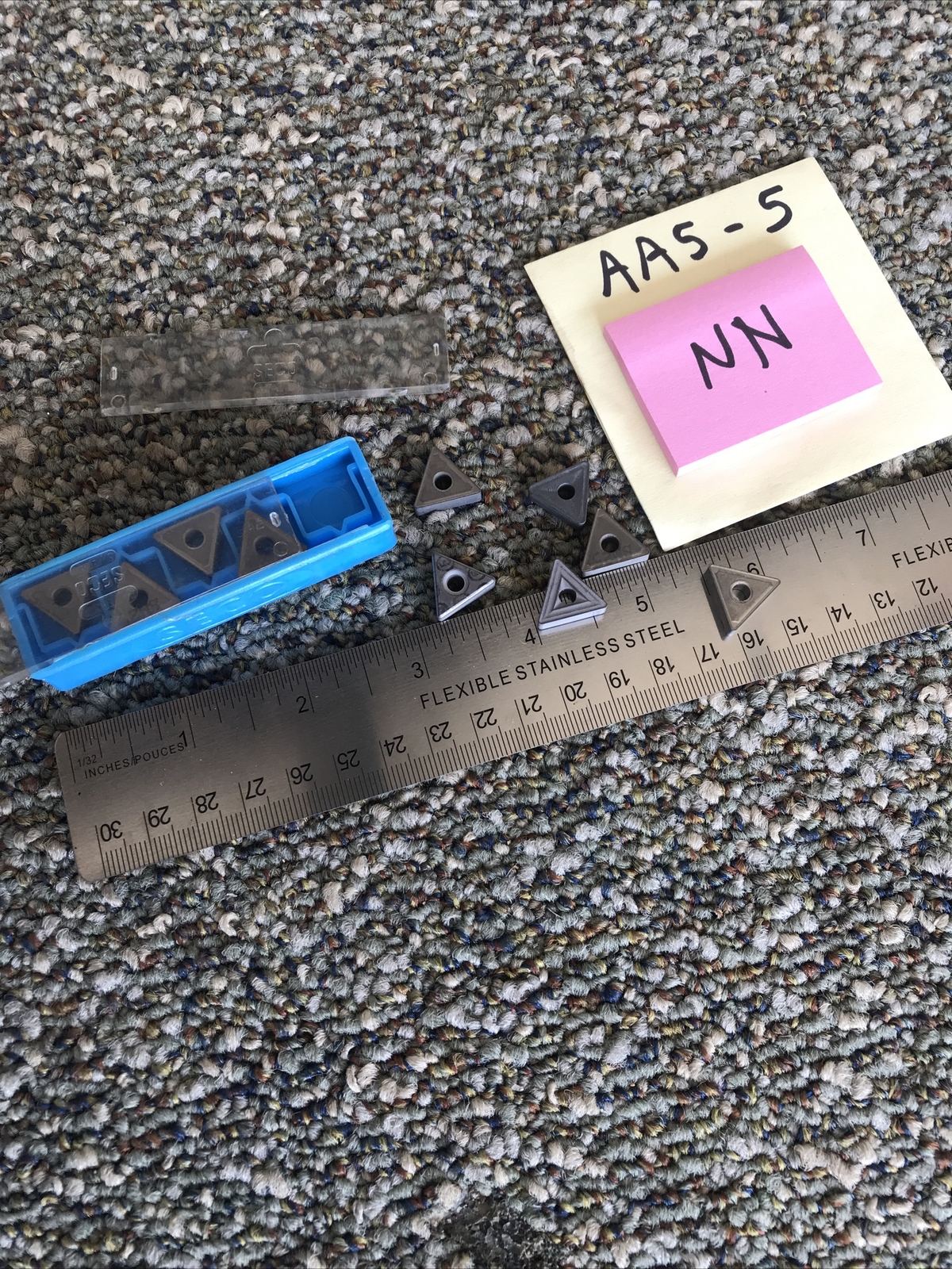 10 Seco carbide tips SPUN Triangle SM25