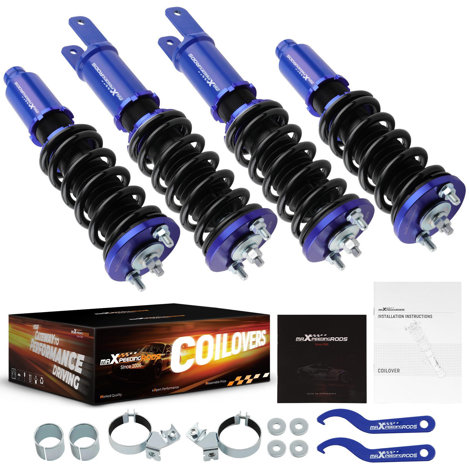 MaXpeedingrods Adjustable Coilovers for Honda Civic 1996-2000 EK/EF/EH