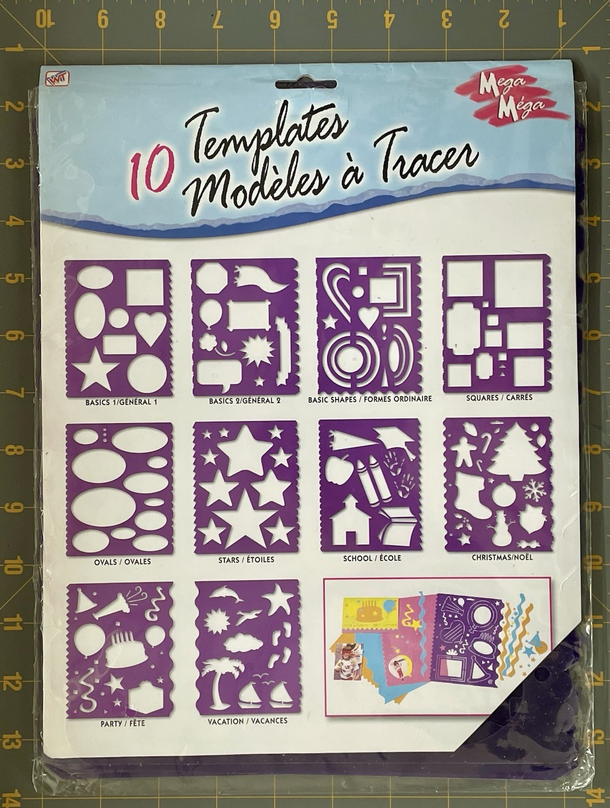 MEGA MEGA 10 Template Set By Westrim Crafts 2003 Crafters Must Have FUN Set EUC