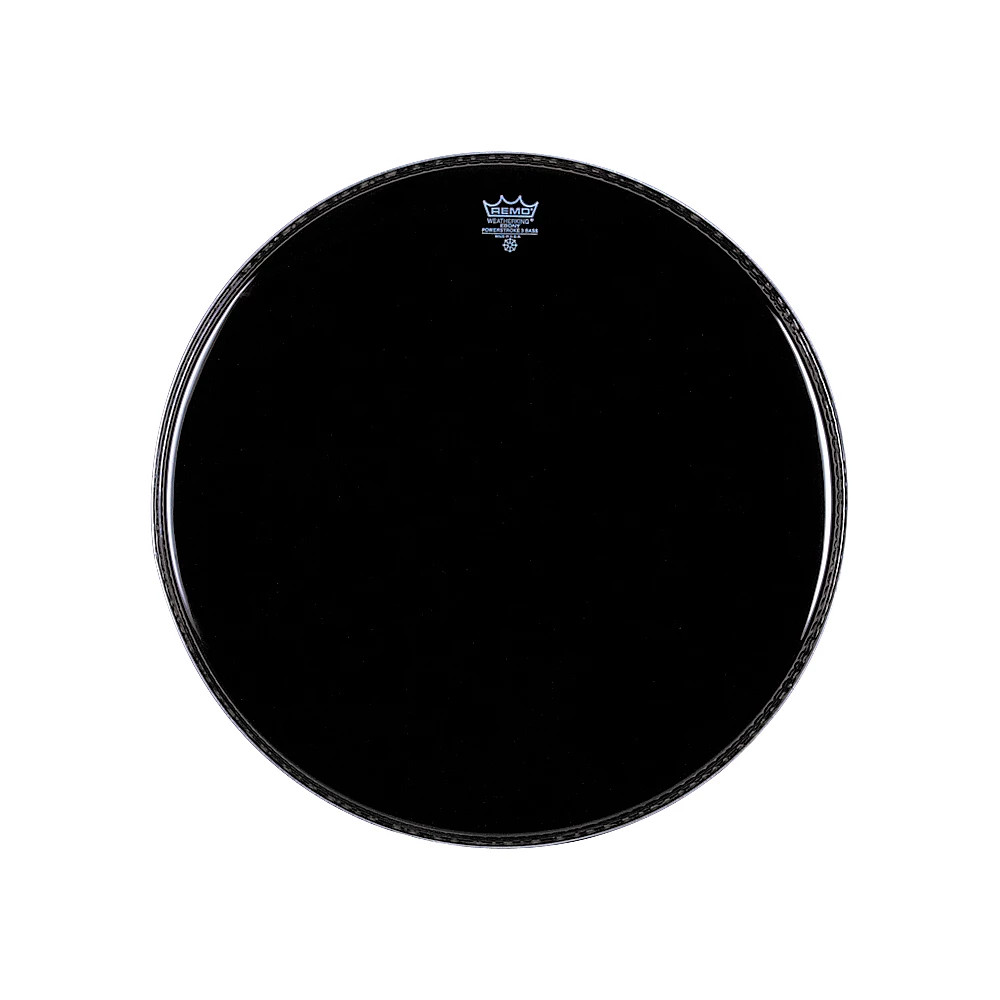 Remo Ebony Powerstroke 3 Resonant Bass Drum Head 24 in.