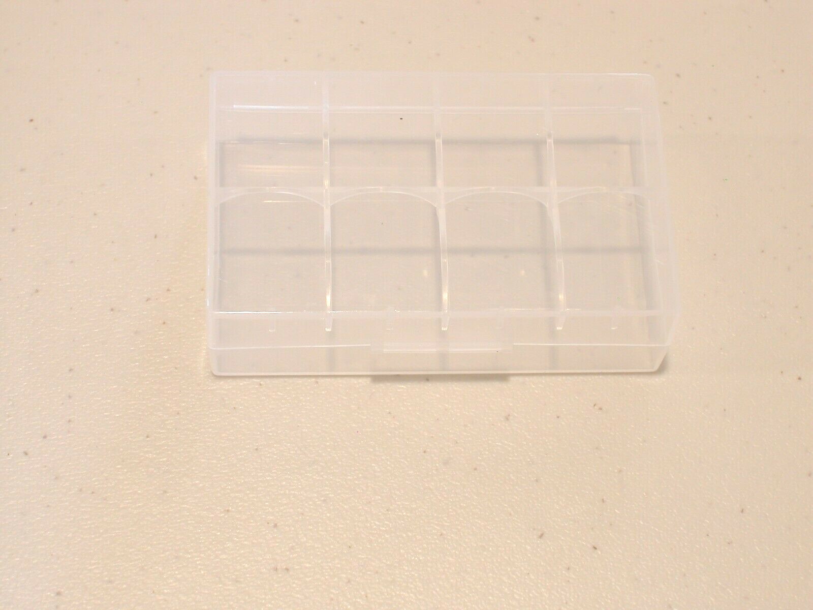 1 pc 20700 21700 PLASTIC STORAGE PROTECTIVE CASE HOLDER BOX BATTERY CLEAR 2-bay