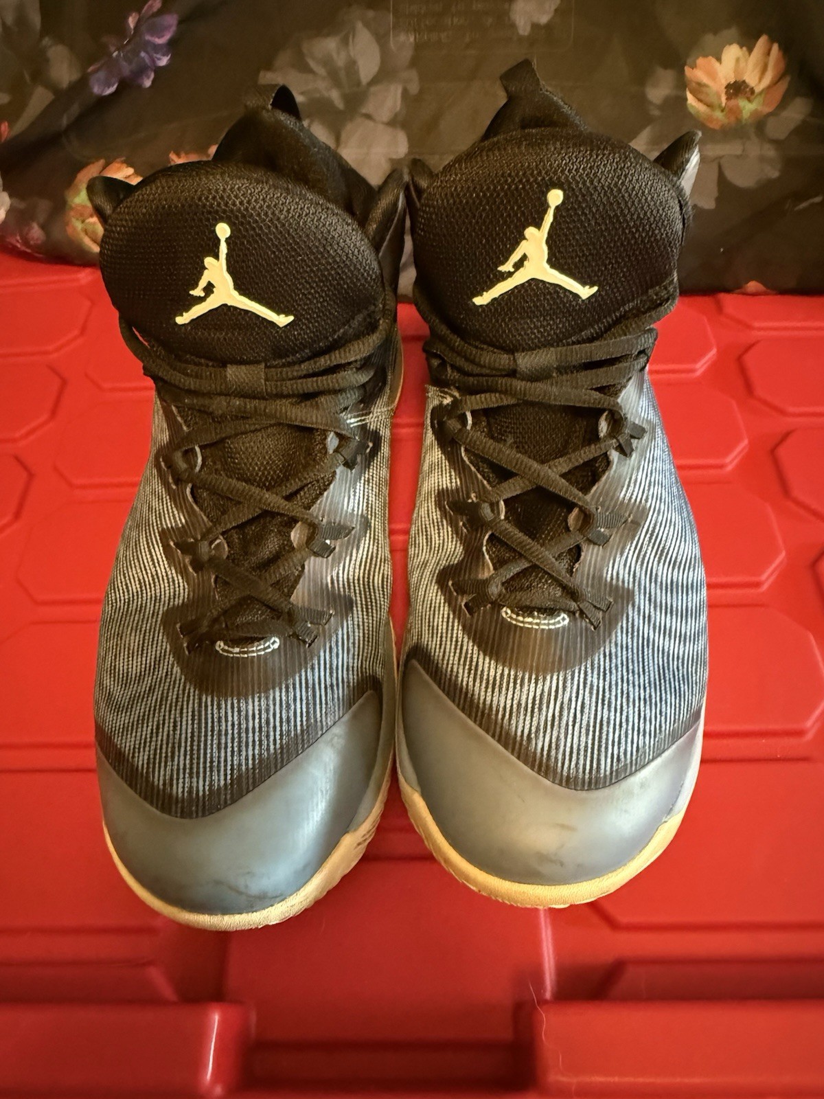 Nike Air Jordan SuperFly 3 Men’s Size 8.5 Black Blue 684933-407 Basketball Shoes
