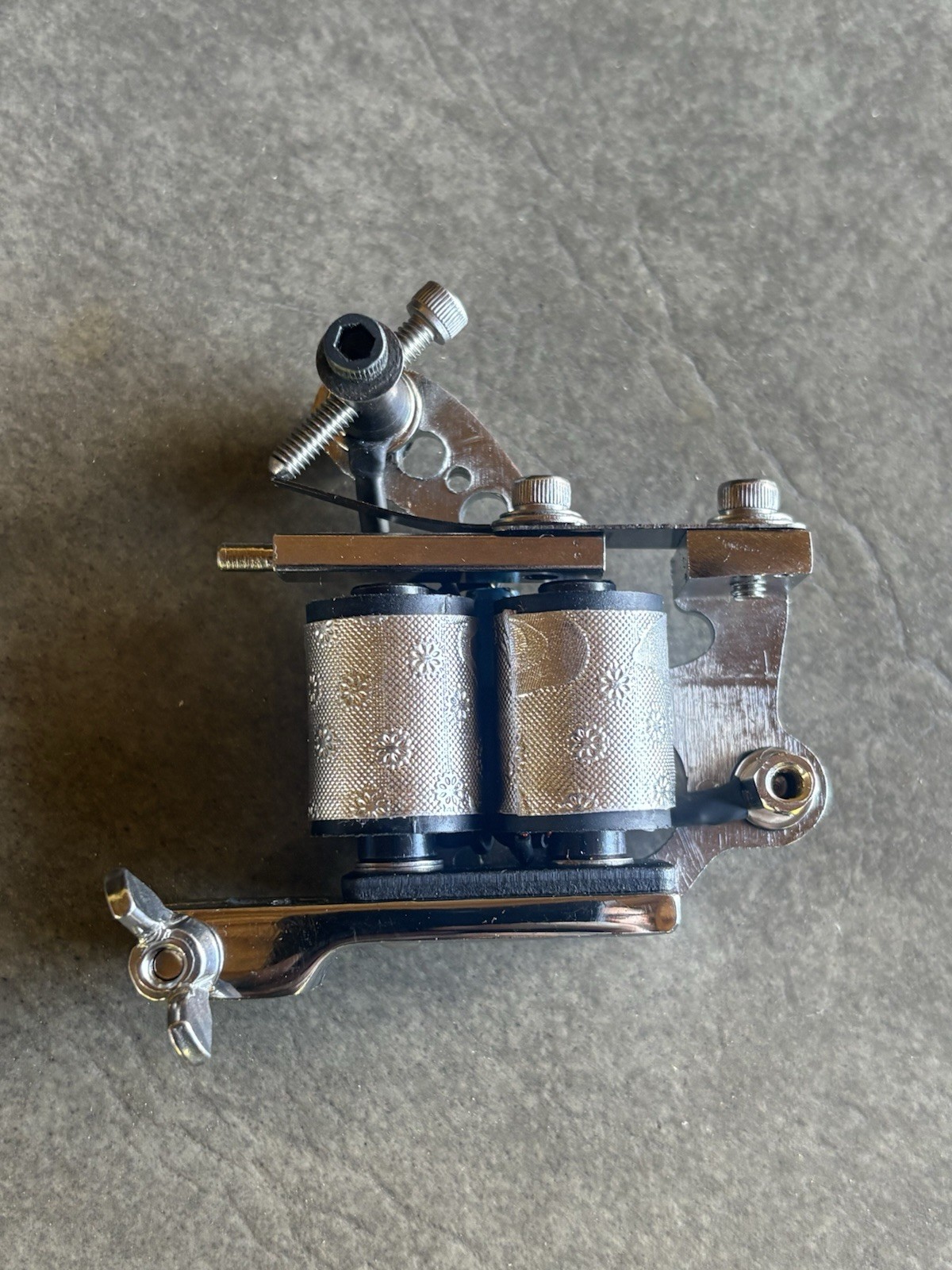 Custom Chrome Walker Frame VNTG Style tattoo coil machine