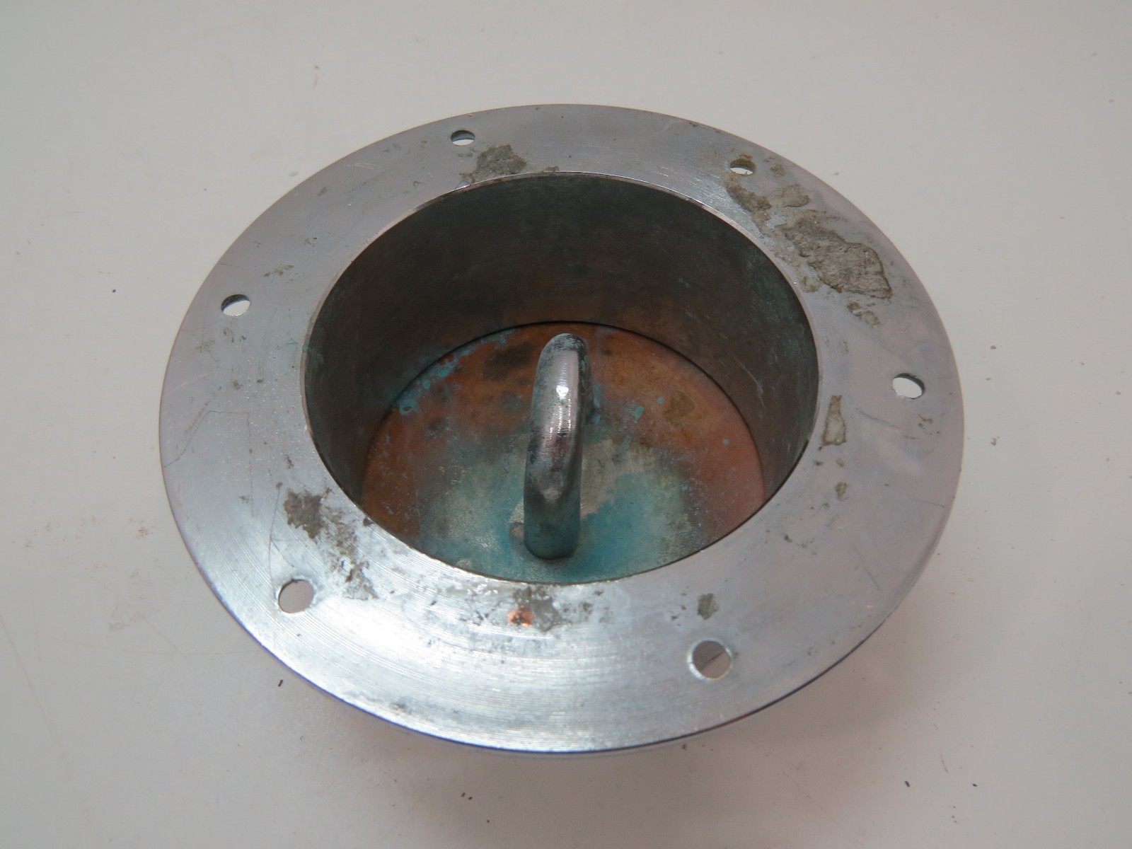 3+3/8 INCH CHROME OVER BRONZE DECK PIPE (B6B417D)
