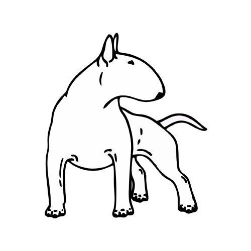 Bull Terrier Dog Sticker breed Decal