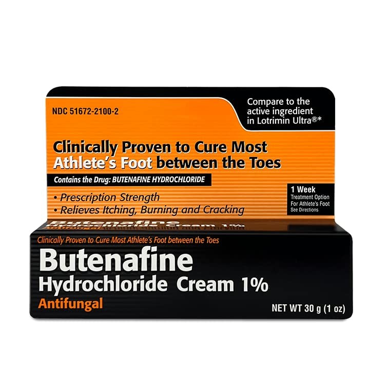 Butenafine Hydrochloride AntiFungal Cream 1%, to Cure Most Athlete's Foot...