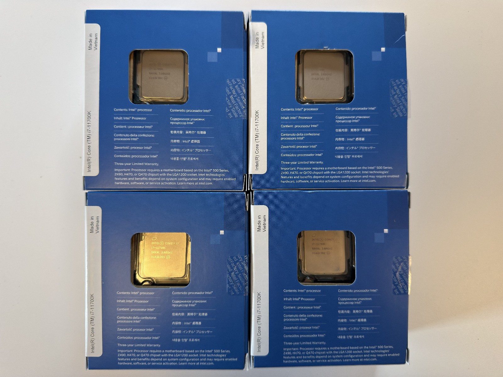 Intel Core i7-11700K Processor (3.6 GHz, 16MB Cache, 8 Cores, Socket LGA1200)