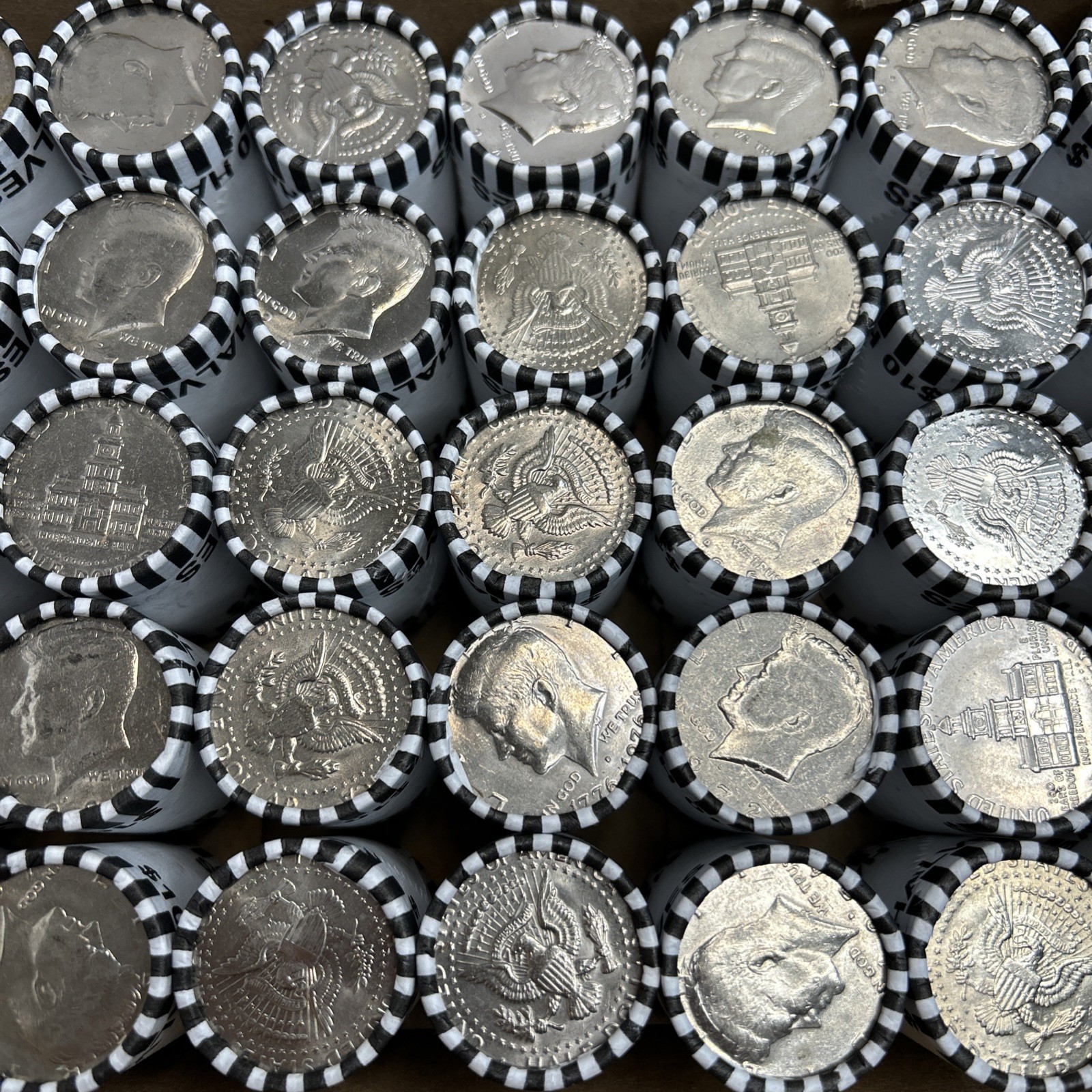 US Half Dollar Unsearched Bank Rolls! - 20 COIN ROLL! Liberty, Franklin, Kennedy