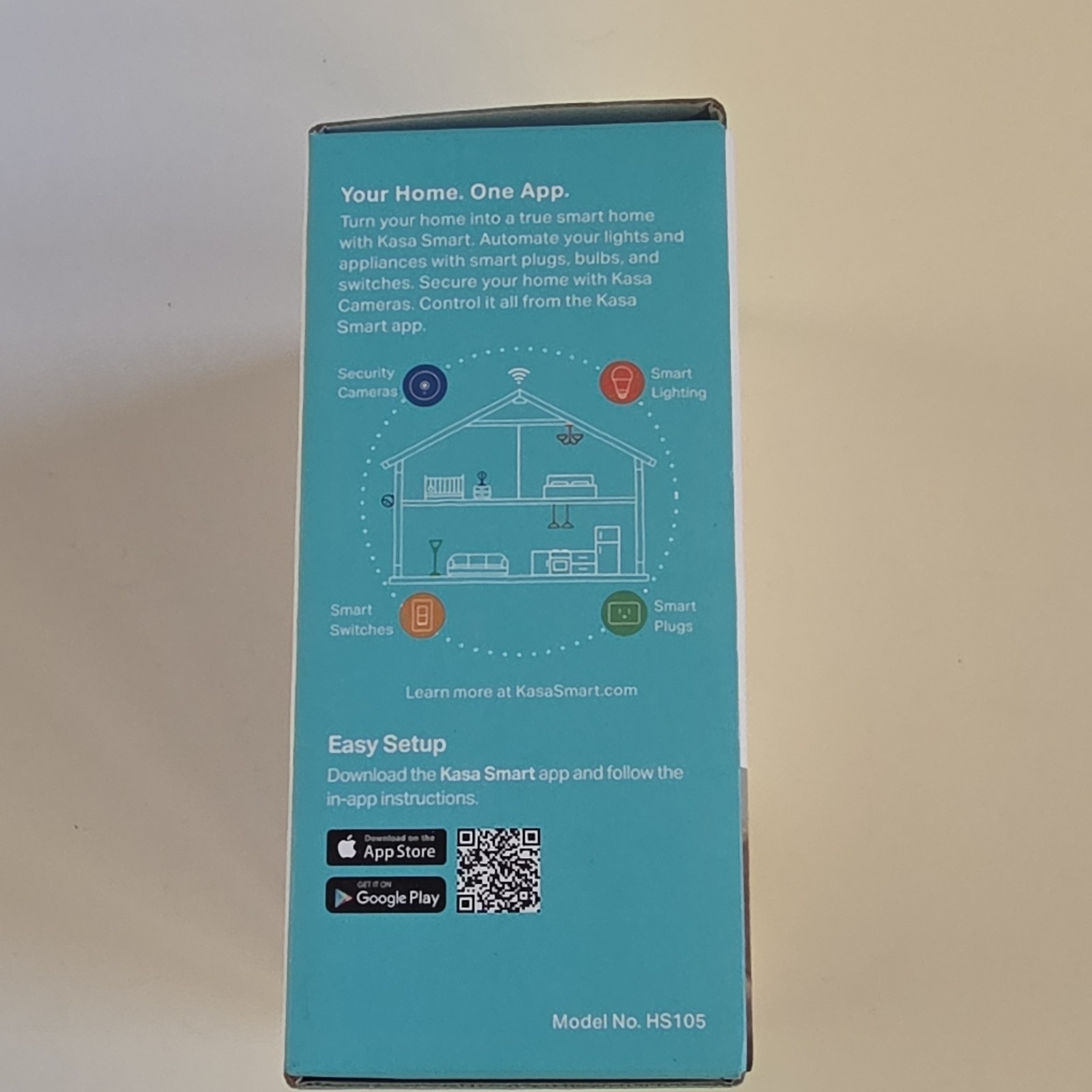 TP-LINK Kasa Smart Wi-Fi Plug Mini HS105 Type B App-Controlled Alexa Google