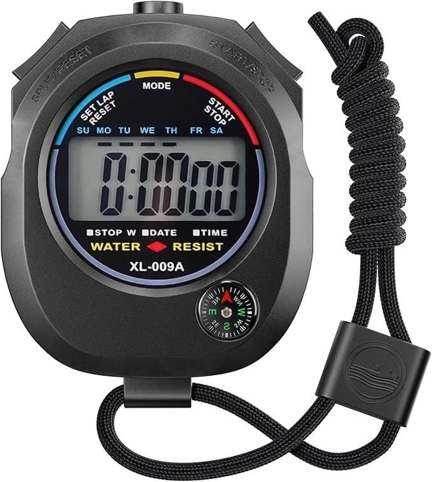 Multi-Function Electronic Digital Sport Stop Watch Timer Large Display & Compass