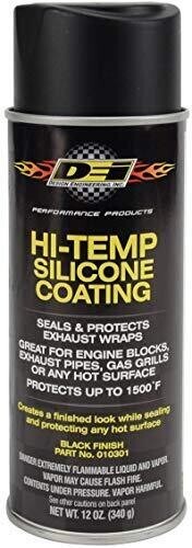 DEI Hi-Temp Silicone Coating Spray - 12 oz. Can Black Finish part #10301