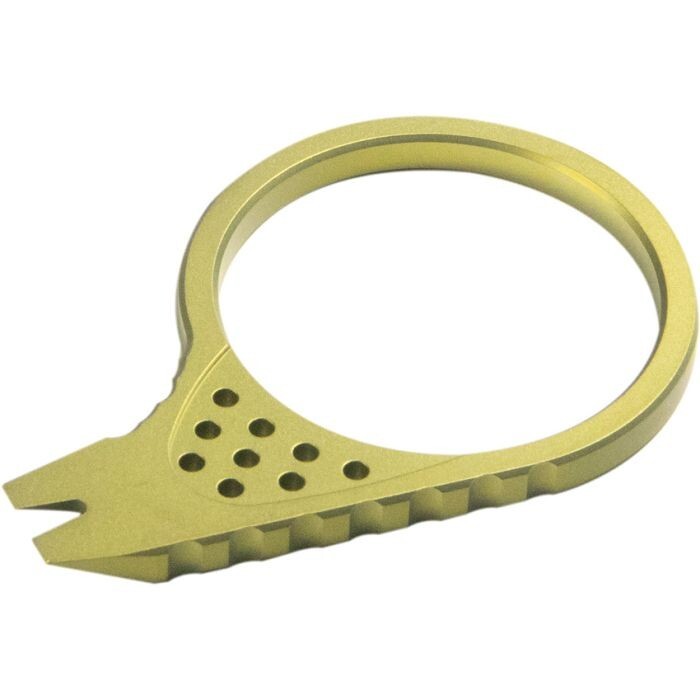 Kubey Pry Tool Gold Color Titanium Construction Finger Ring Durable Lightweight