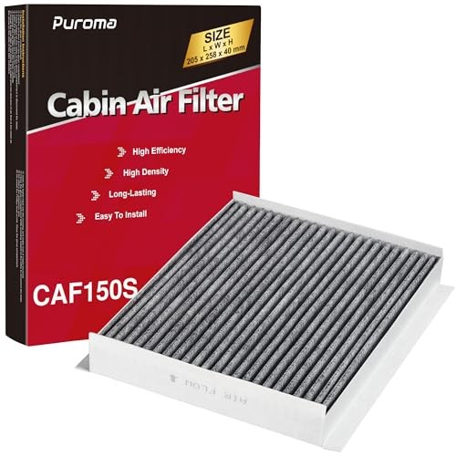 Puroma Cabin Air Filter with Activated Charcoal Layer, Replacement for CF12150,