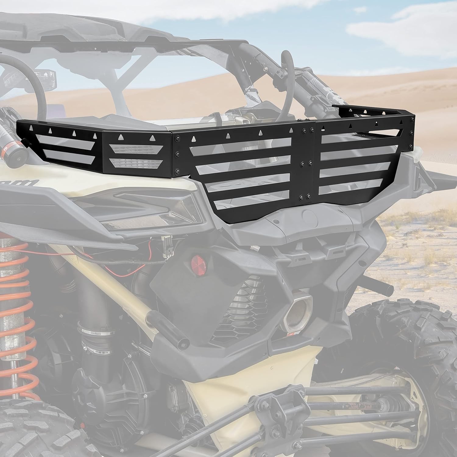 Rear Cargo Bed Extender Tailgate for Can-Am Maverick X3, Heavy Duty Steel Rea...