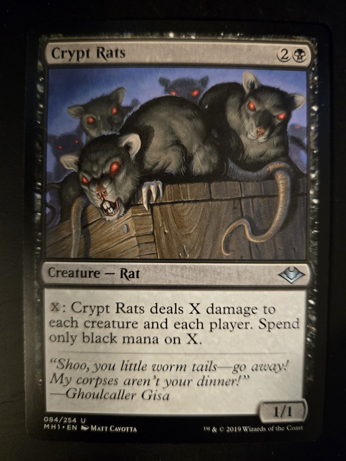 Crypt Rats NM Modern Horizons 1 MTG FREE SHIPPING