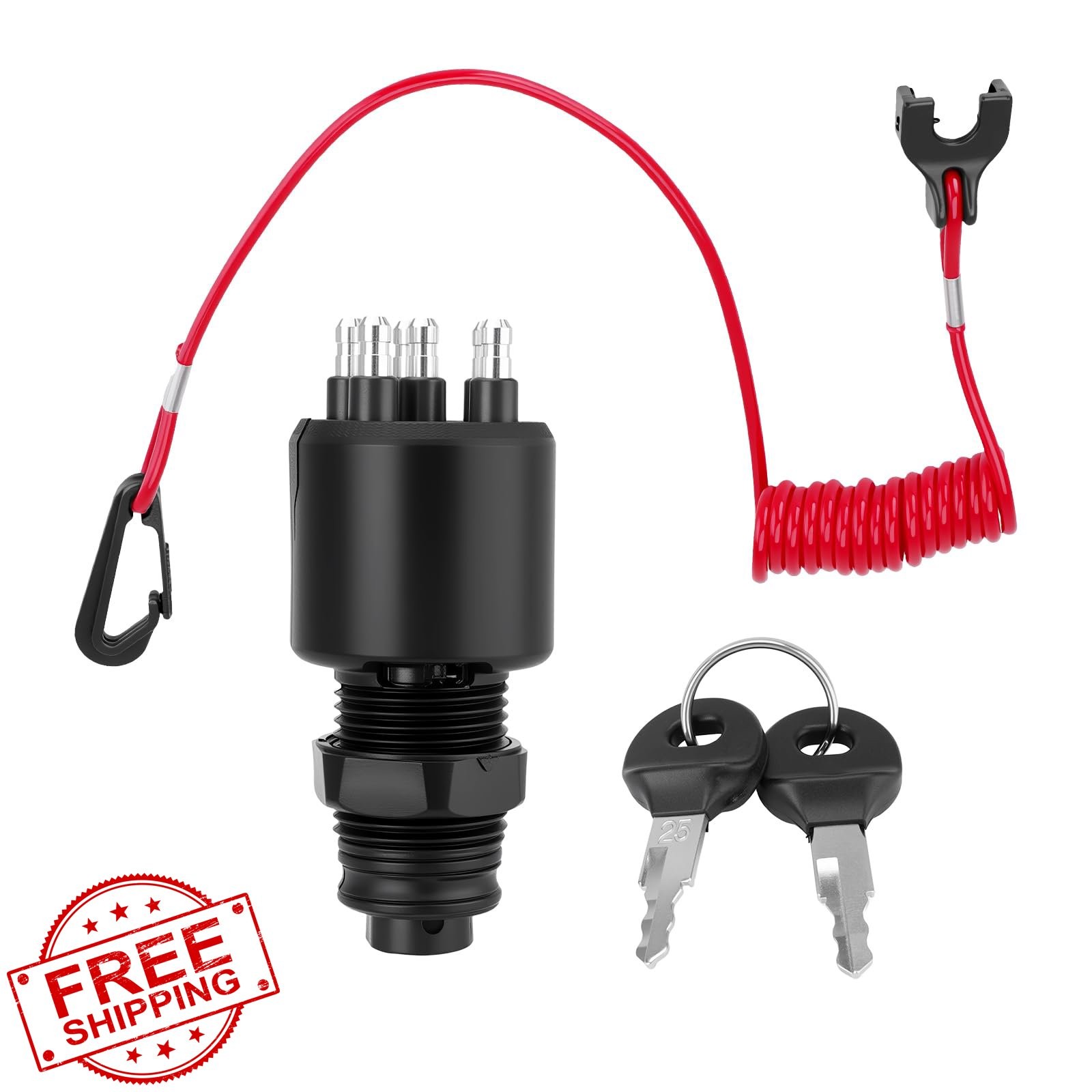 JURPLIX Boat Ignition Switch 2 Keys