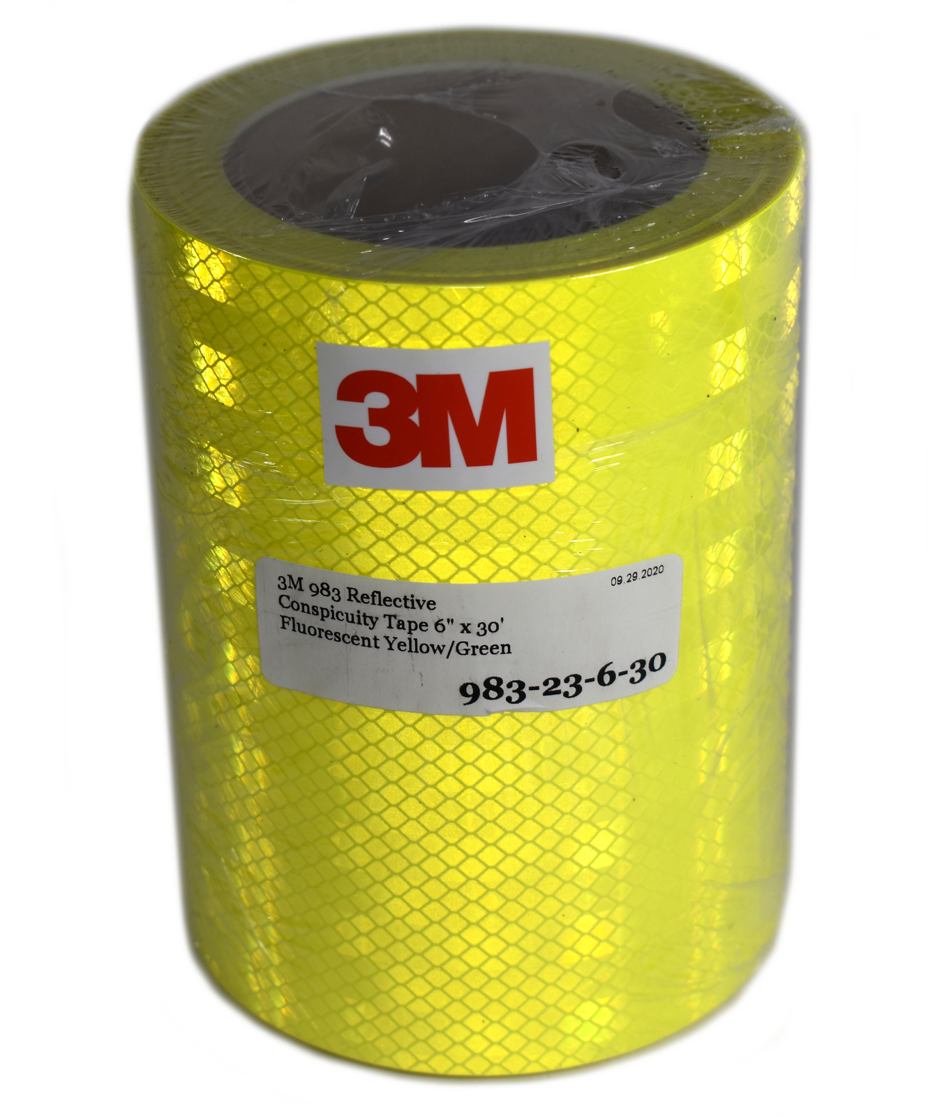 6" x 30' Roll of 3M 983-23 Fluorescent Yellow-Green Reflective Tape NFPA 1901