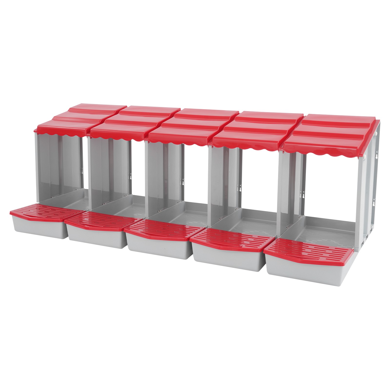 Chicken Nesting Box 10 Compartment Metal Easy Collection Cleaning W/Bracket Legs