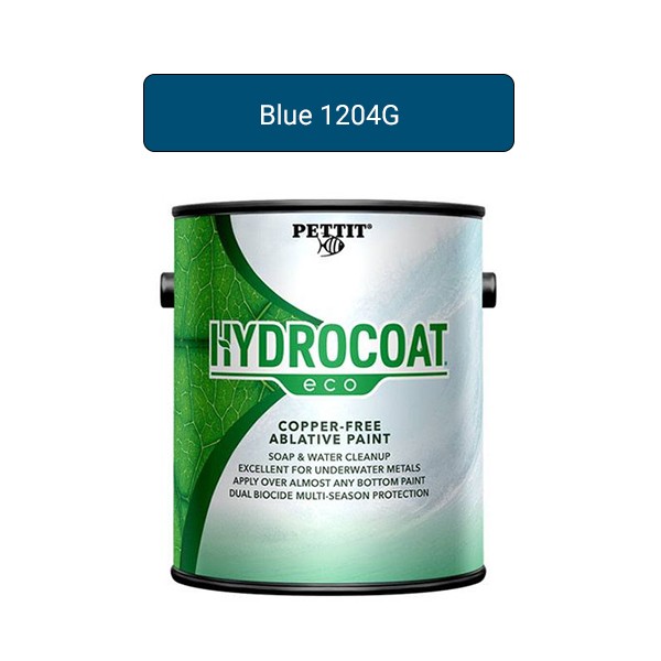 Pettit Hydrocoat Eco Antifouling Ablative Bottom Paint Blue Gallon 1204G
