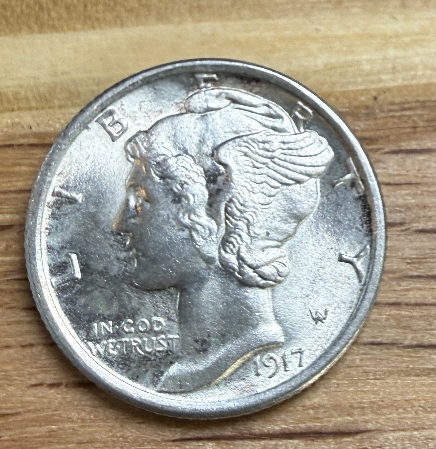 1917 Mercury Dime 10c BU UNC Uncirculated Full Split Bands FB FSB