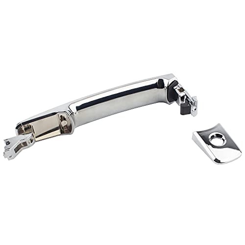Exterior Chrome Door Handle Front Left Driver Side with Keyhole/Without Smart