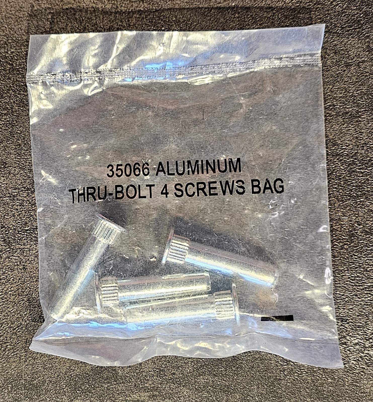 LCN ALUMINUM 35066 THRU-BOLT 4 SCREW BAG SET