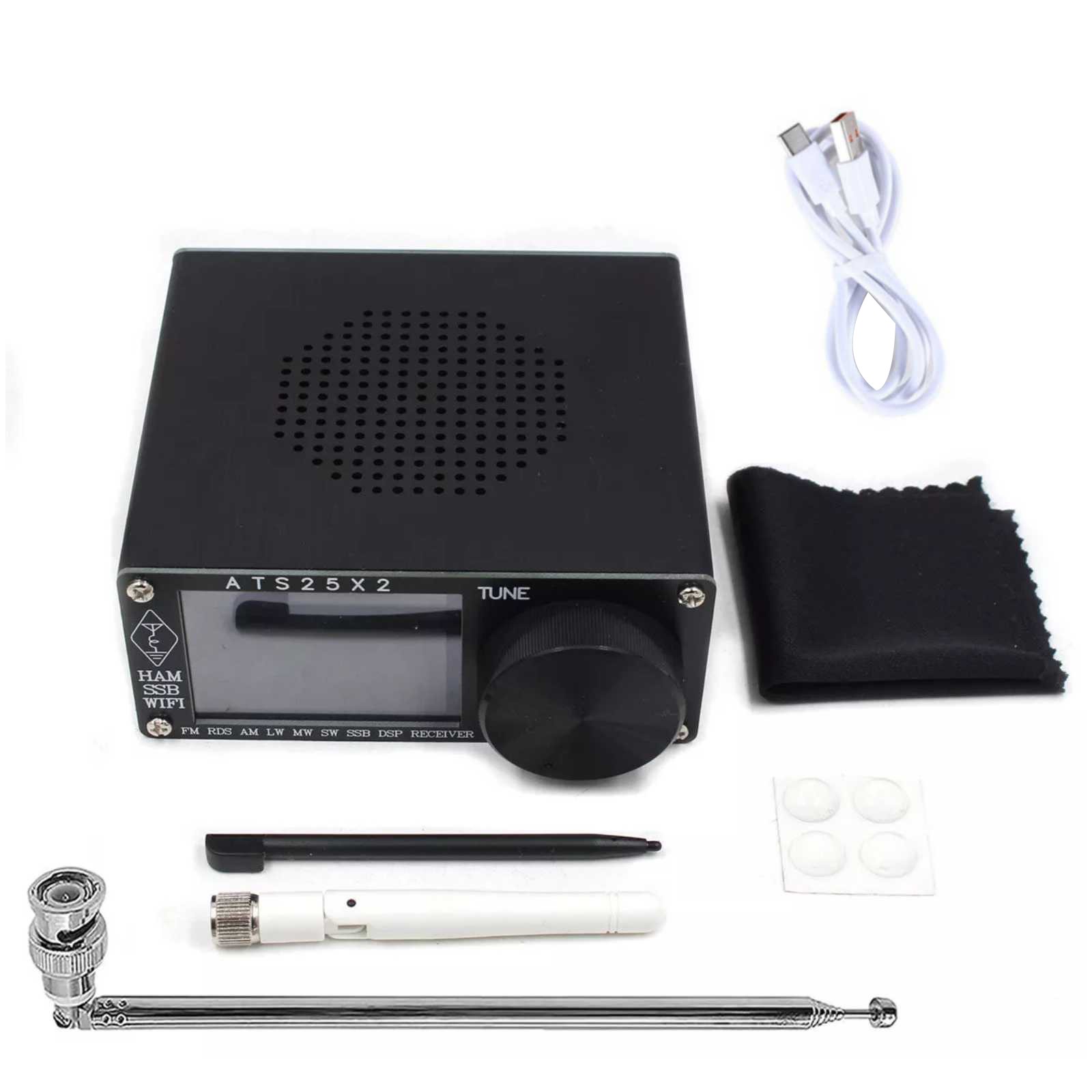 Multi-Function ATS25X2 WIFI Radio Receiver FM RDS AM LW MW SW SSB DSP Antenna