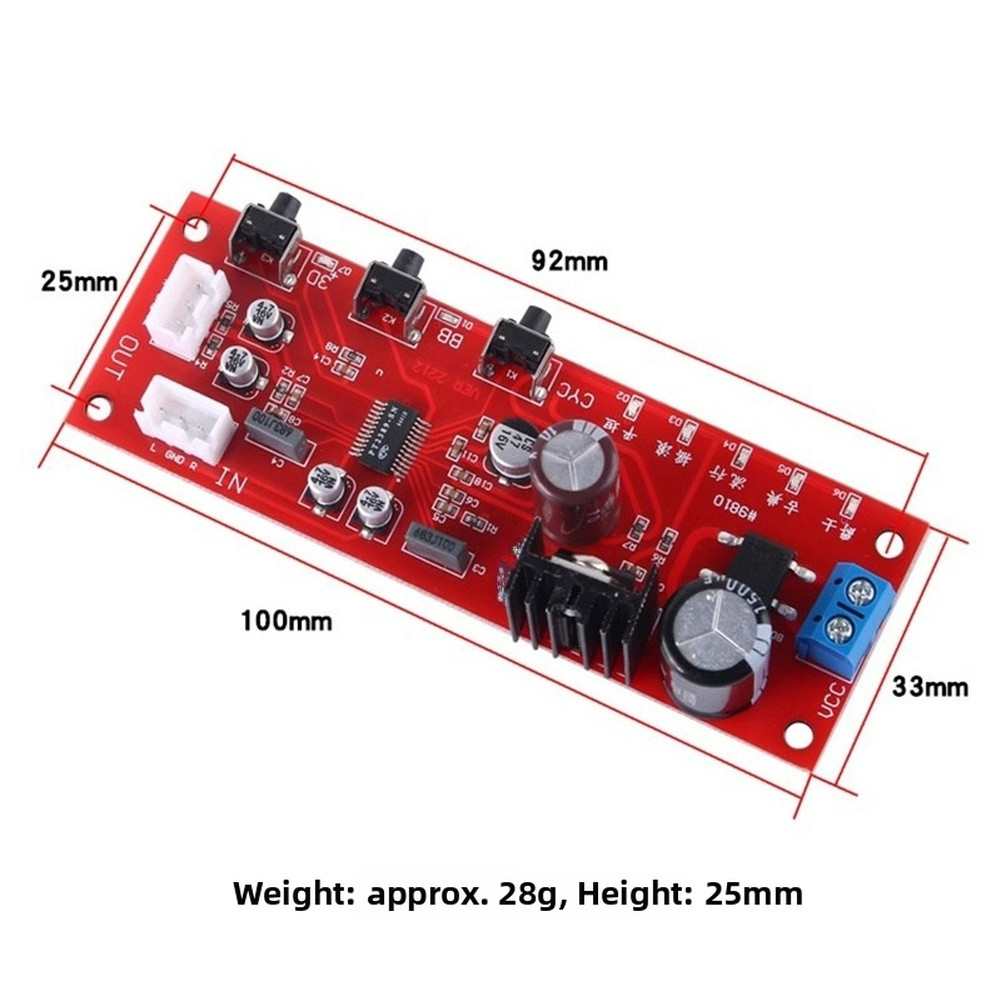 Tone Board Preamp Processor with 3D Sound and Wide Voltage Input Range