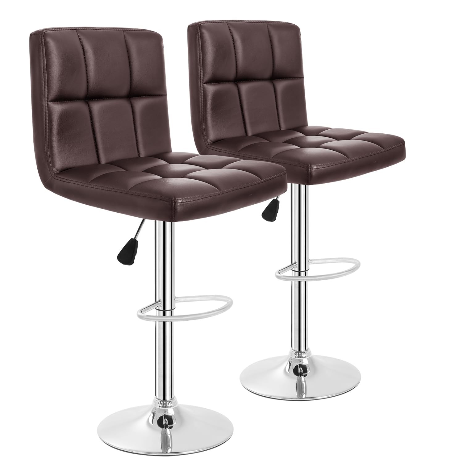 BestOffice Counter Height Bar Stools Set of 2 Bar Chairs Counter Height Adjustab