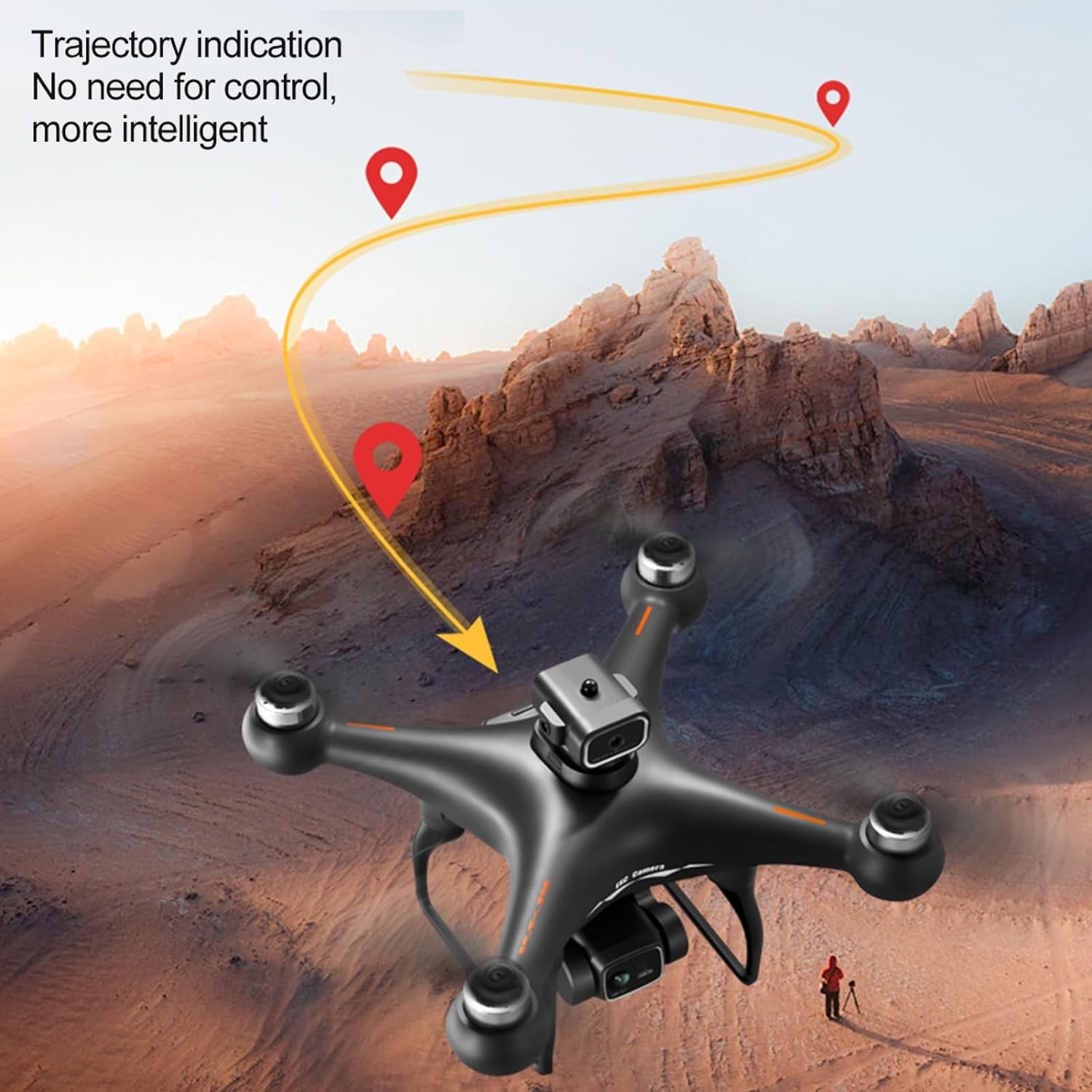 S116 4K Drone RC Brushless Dual Camera WiFi FPV Foldable Quadcopter ND