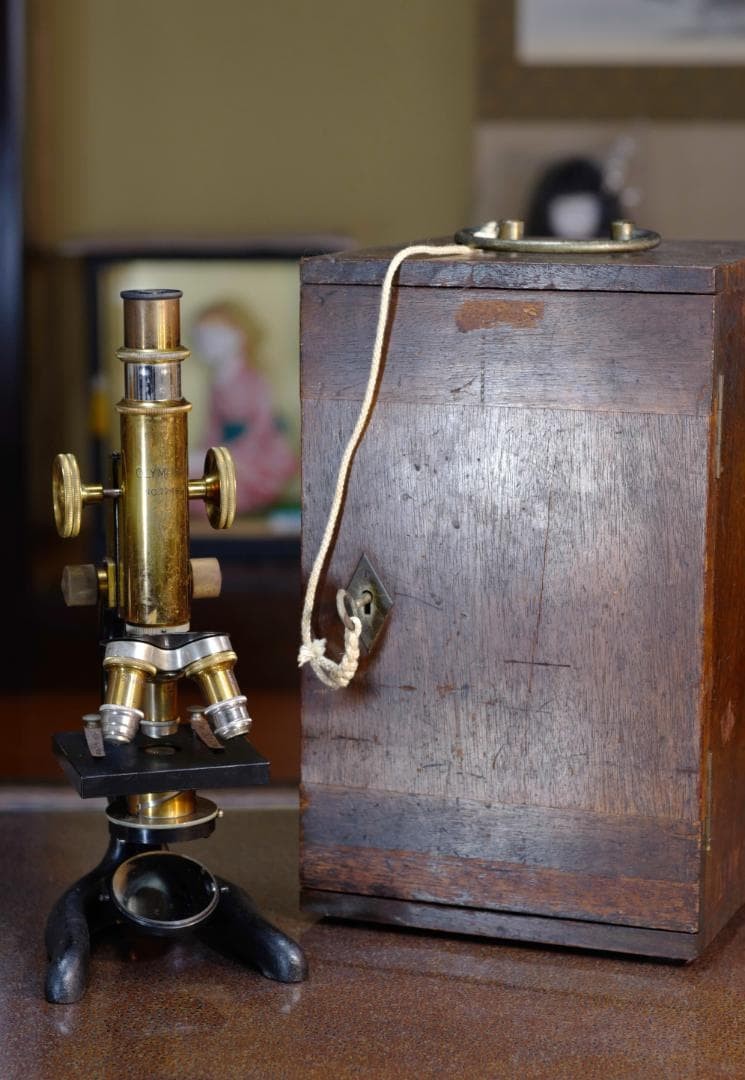 microscope antique vintage collectible Olympus' Mizuho microscope