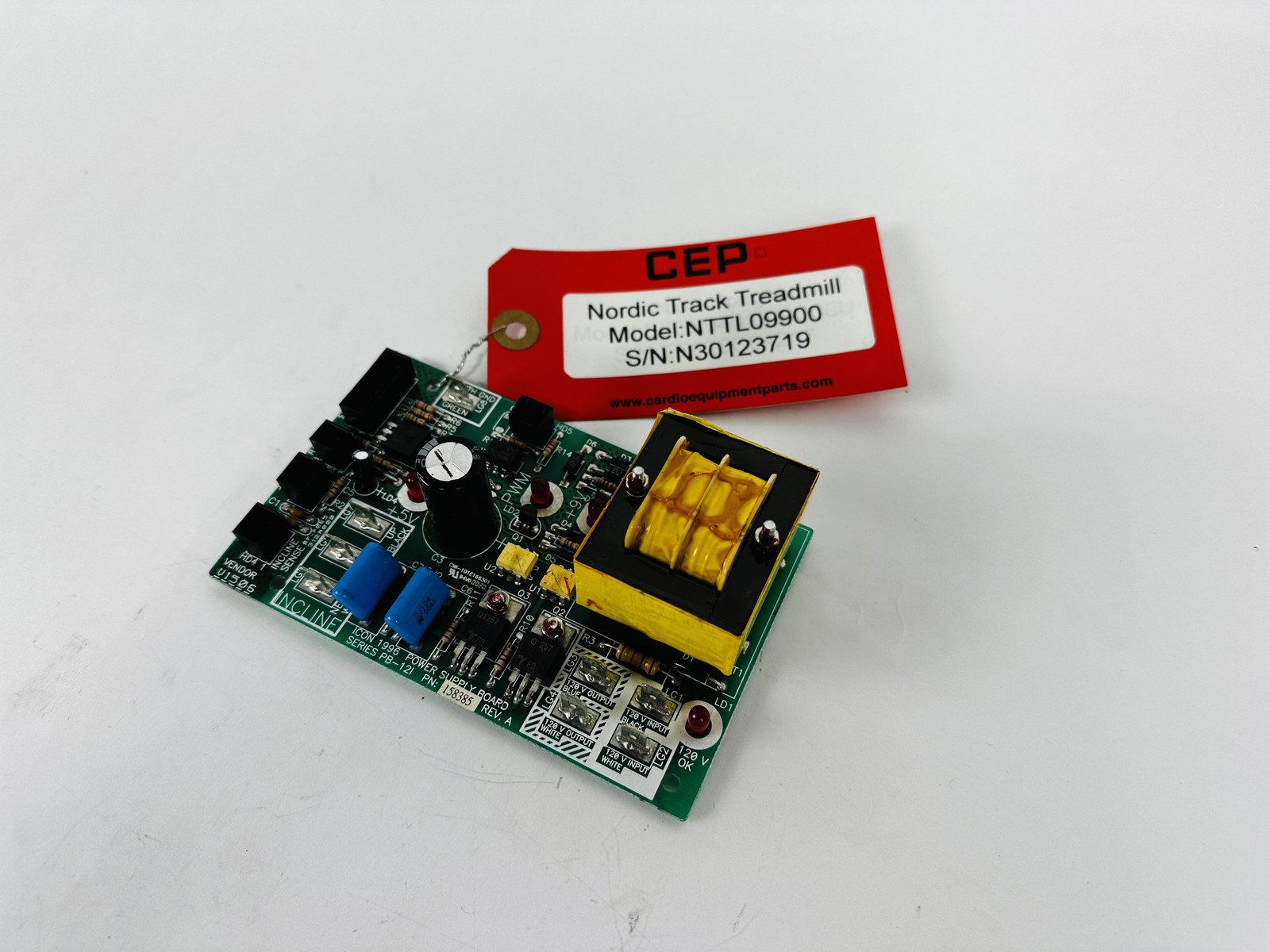 NordicTrack NTTL09900 Treadmill Power Supply Control Board 158385 (BP531)