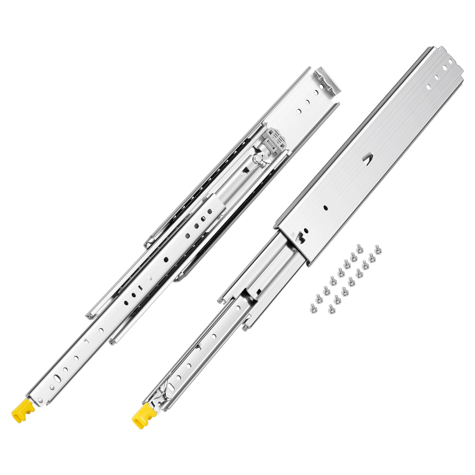 1 Pair 18-60 in Soft-Close Drawer Slides Ball Bearing Full Extension