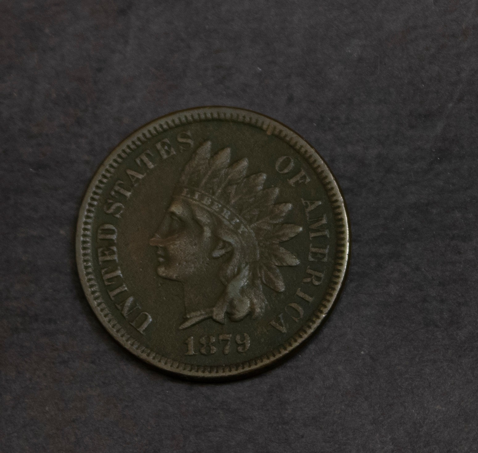 1879 Indian Cent    XF  Environmental Damage Lot 5501