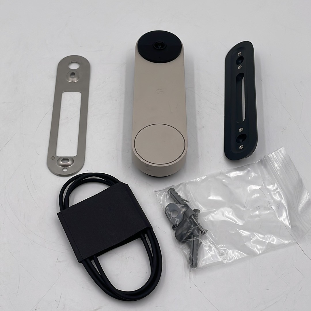 Google Nest Doorbell (Battery) Wireless Doorbell Video Camera, Linen