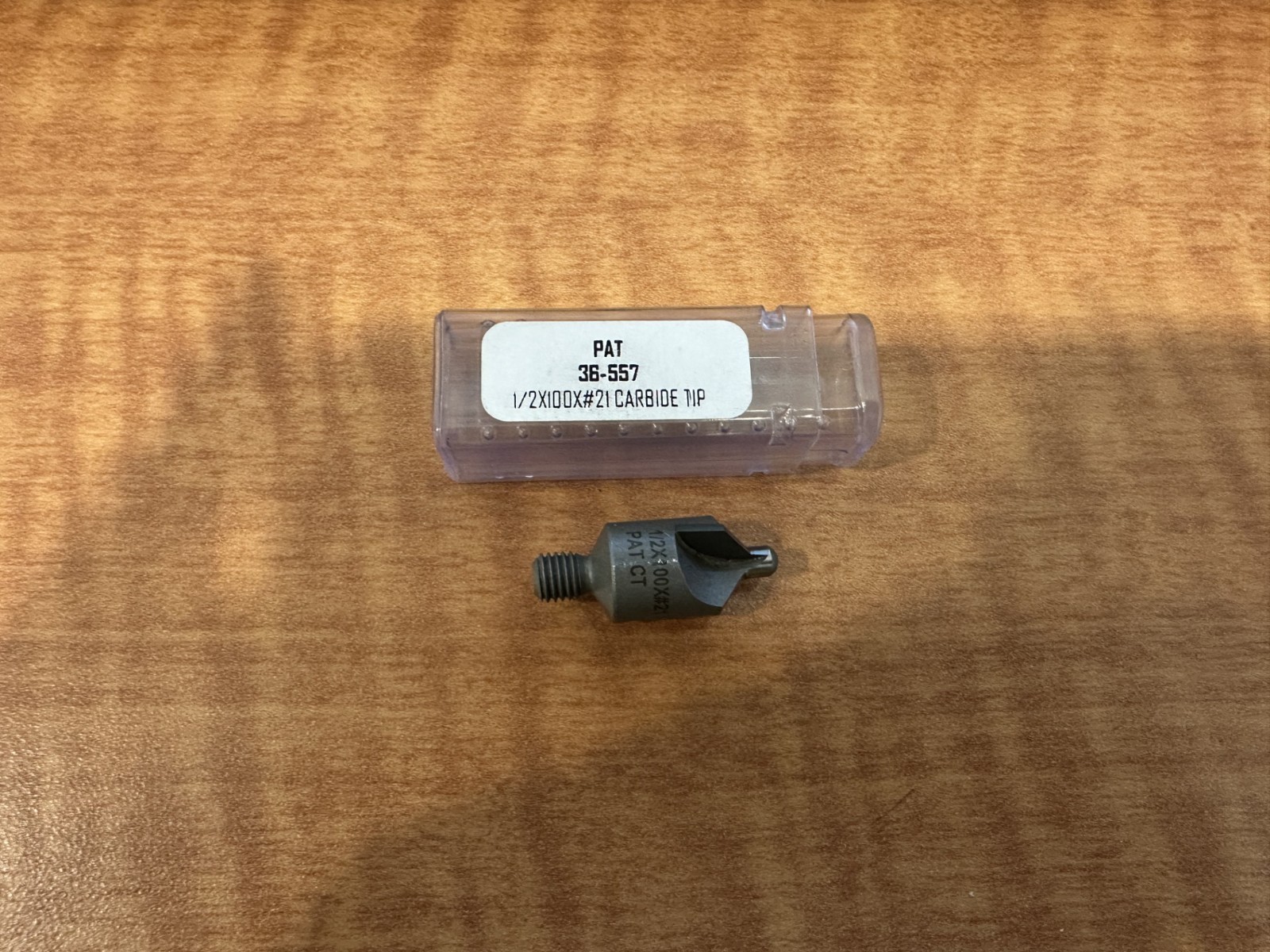1/2x100x#21 2 Flute Carbide Tipped Stop Countersink W/ Pilot 100 DEG. 36-557