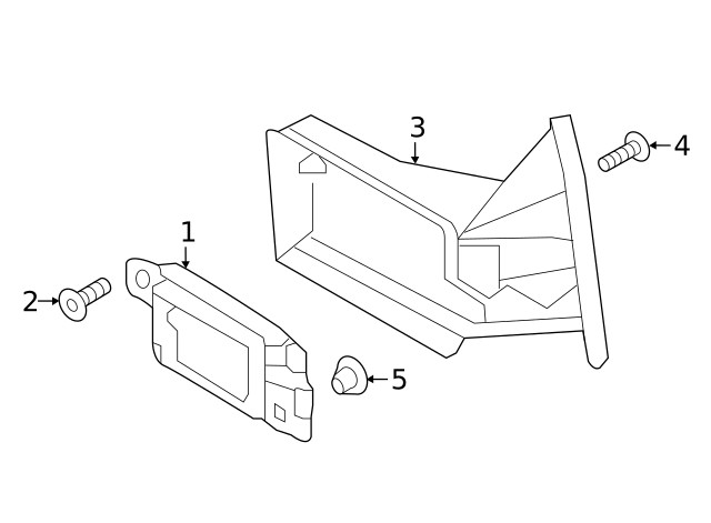 Genuine Blind Spot Detection System Warning Sensor Bracket 5C6-971-301