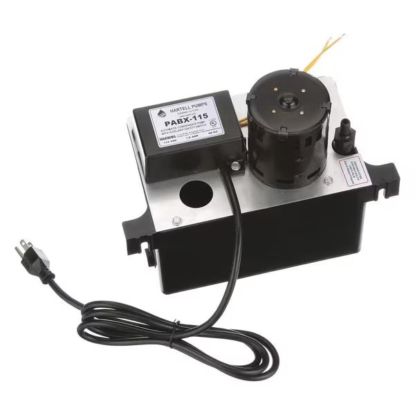 Hartell Condensate Pump,1/20 ,115V,1.6A,128W PABX-115 Hartell PABX-115