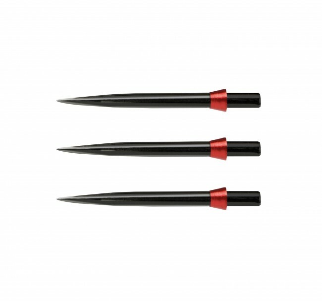 Red Dragon Dart Points Black Standard 32mm with Red Tridents