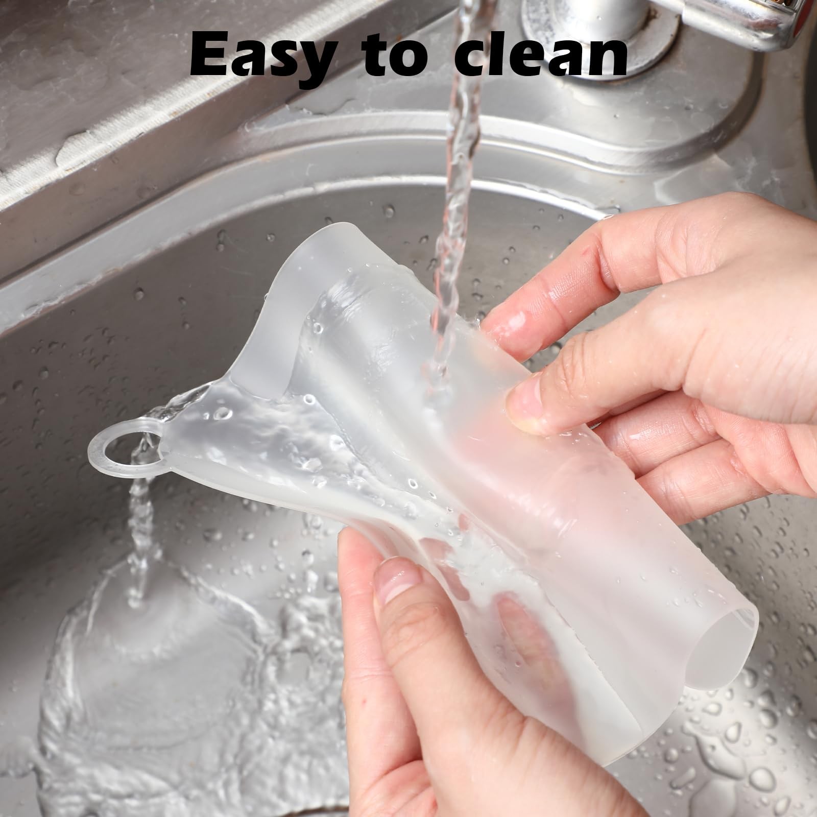 2 Pieces Floor Drain Cover Silicone Tub Stopper, 6x6 Inch Anti-Odor White