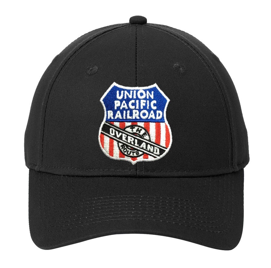 Union Pacific Overl& Route Embroidered Twill adjustable Black Logo Hat [hat123]