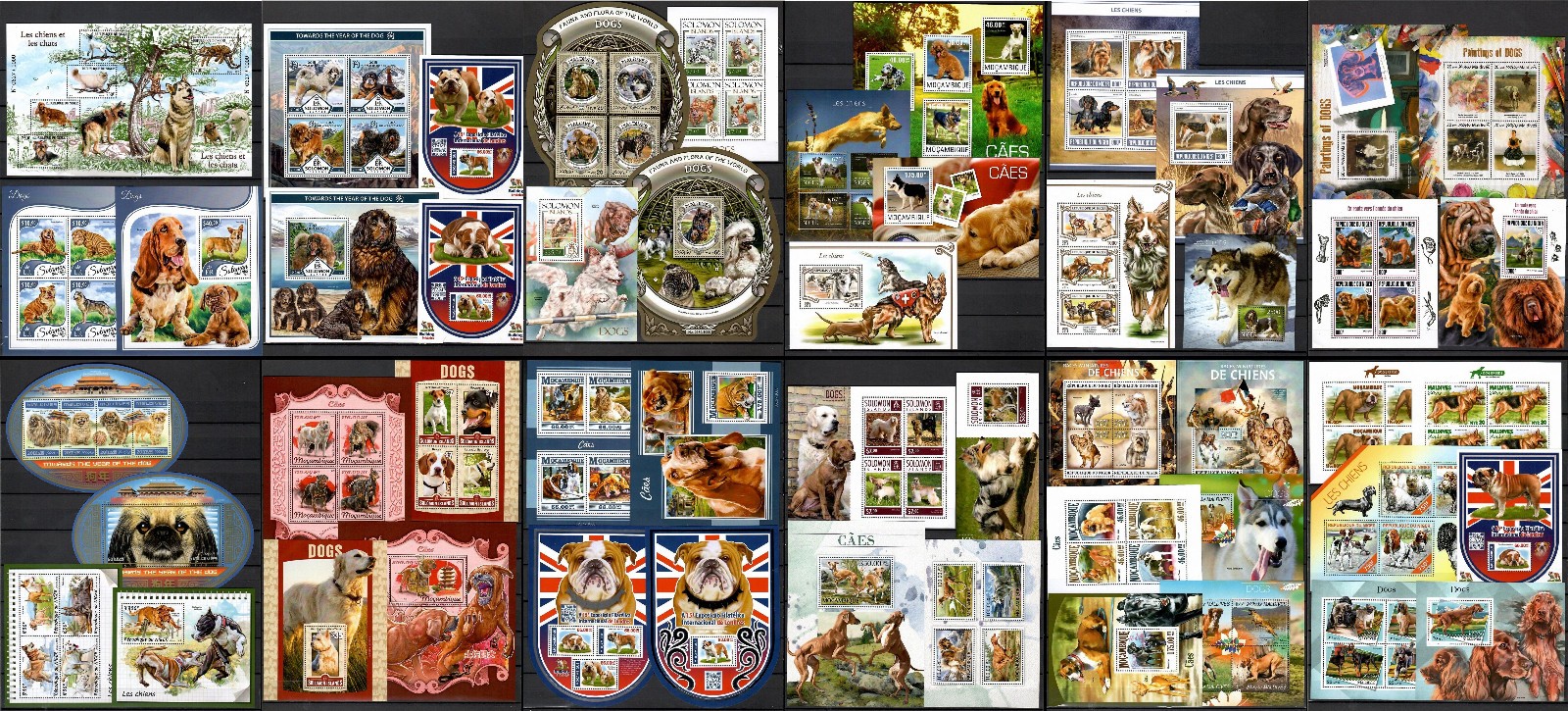 DOG breeds / dogs collection Pt. 2 (countries M-S) - 52 s/s MNH #CNA402
