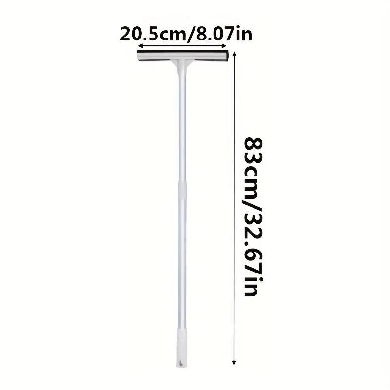 S2-in-1 Window Squeegee Cleaner with Retractable Pole Glass Cleaning Tool