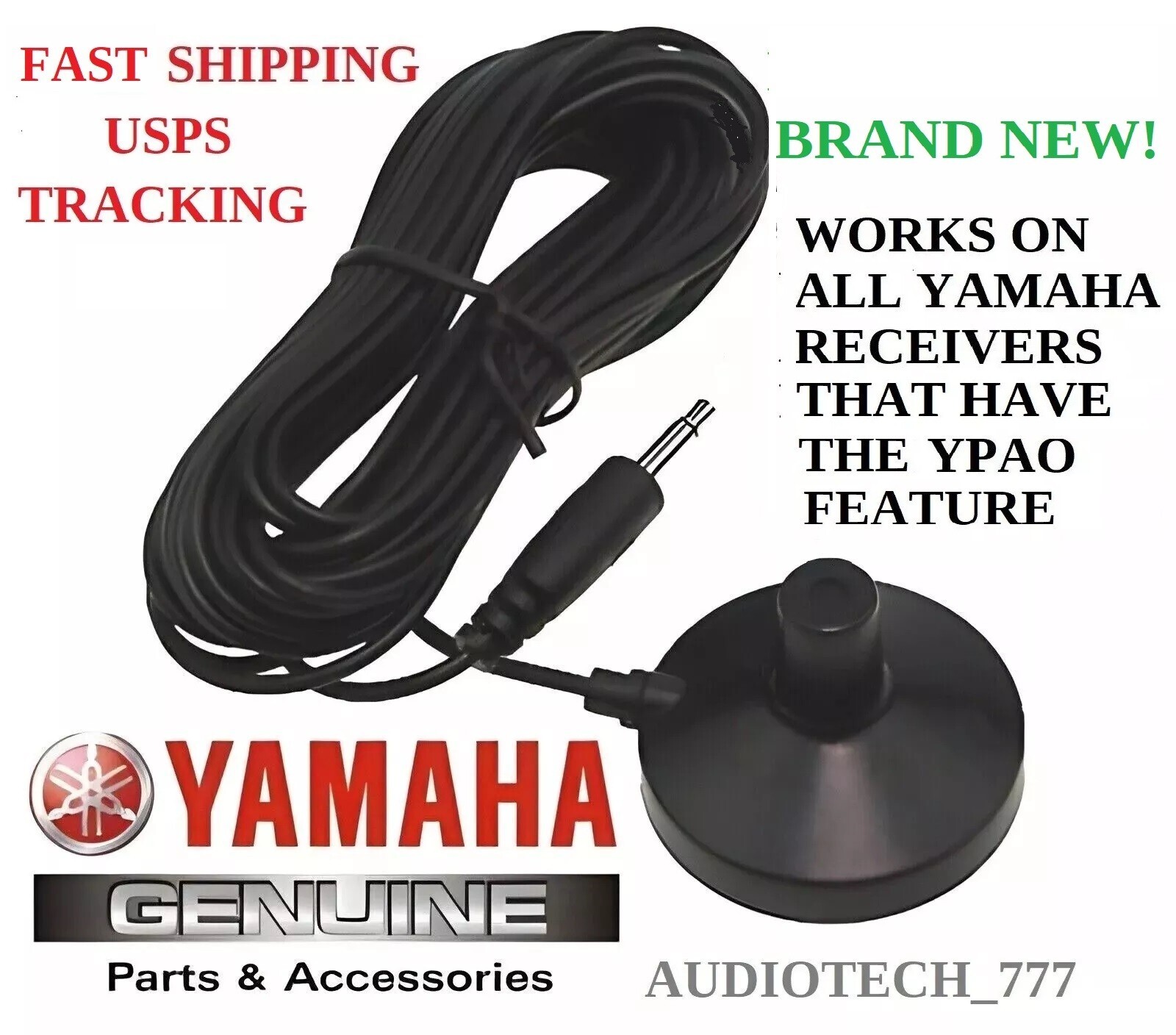 "NEW"YAMAHA WN649600 YPAO OPTIMIZER PARAMETRIC MIC, FITS RX-V, RX- A, TSR & HTR