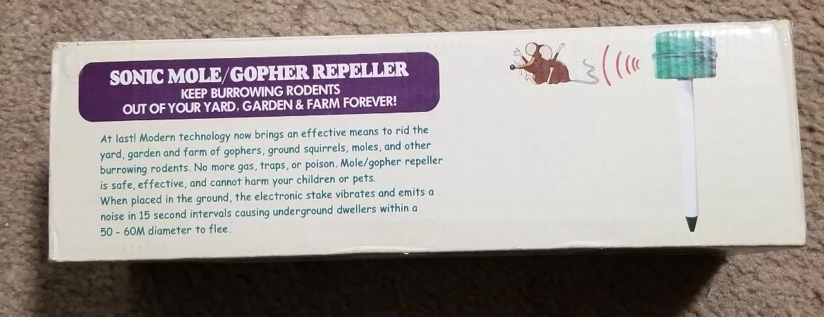 Jobar's Underground Sonic Mole/Gopher Repeller