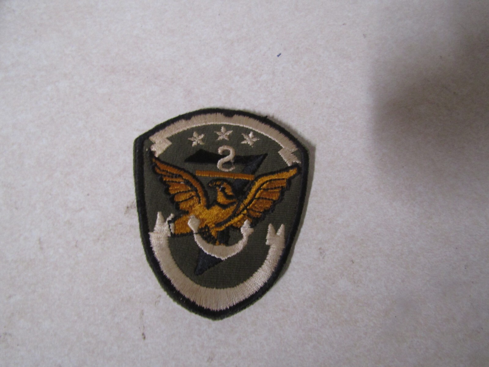 MILITARY PATCH SEW ON OLD VIETNAM ERA UNSURE NAVY WITH EAGLE 7