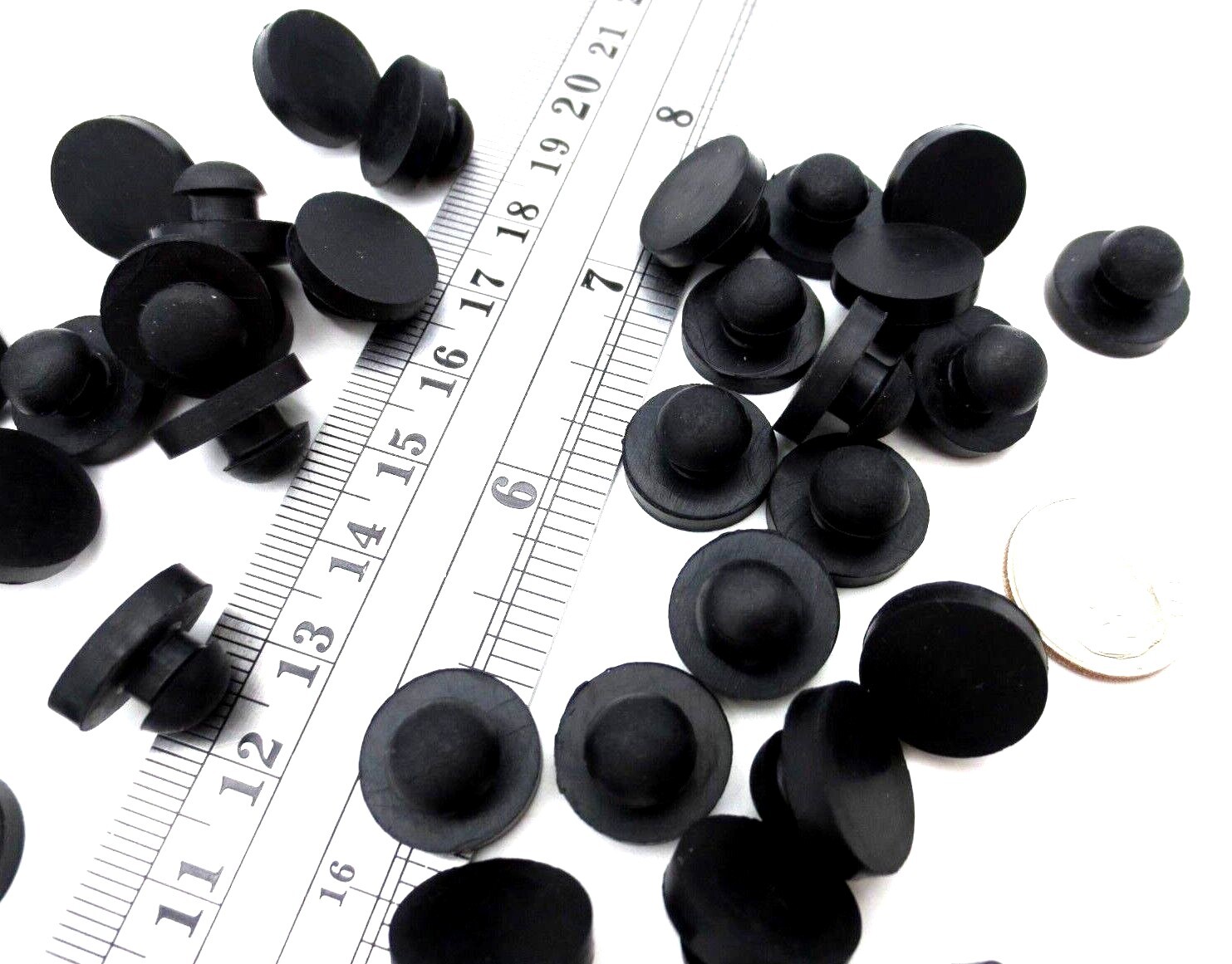 Rubber Grommet Stem Pad Bumper Snap-In Fits 1/4" Hole 1/8" Panel, Free Shipping!
