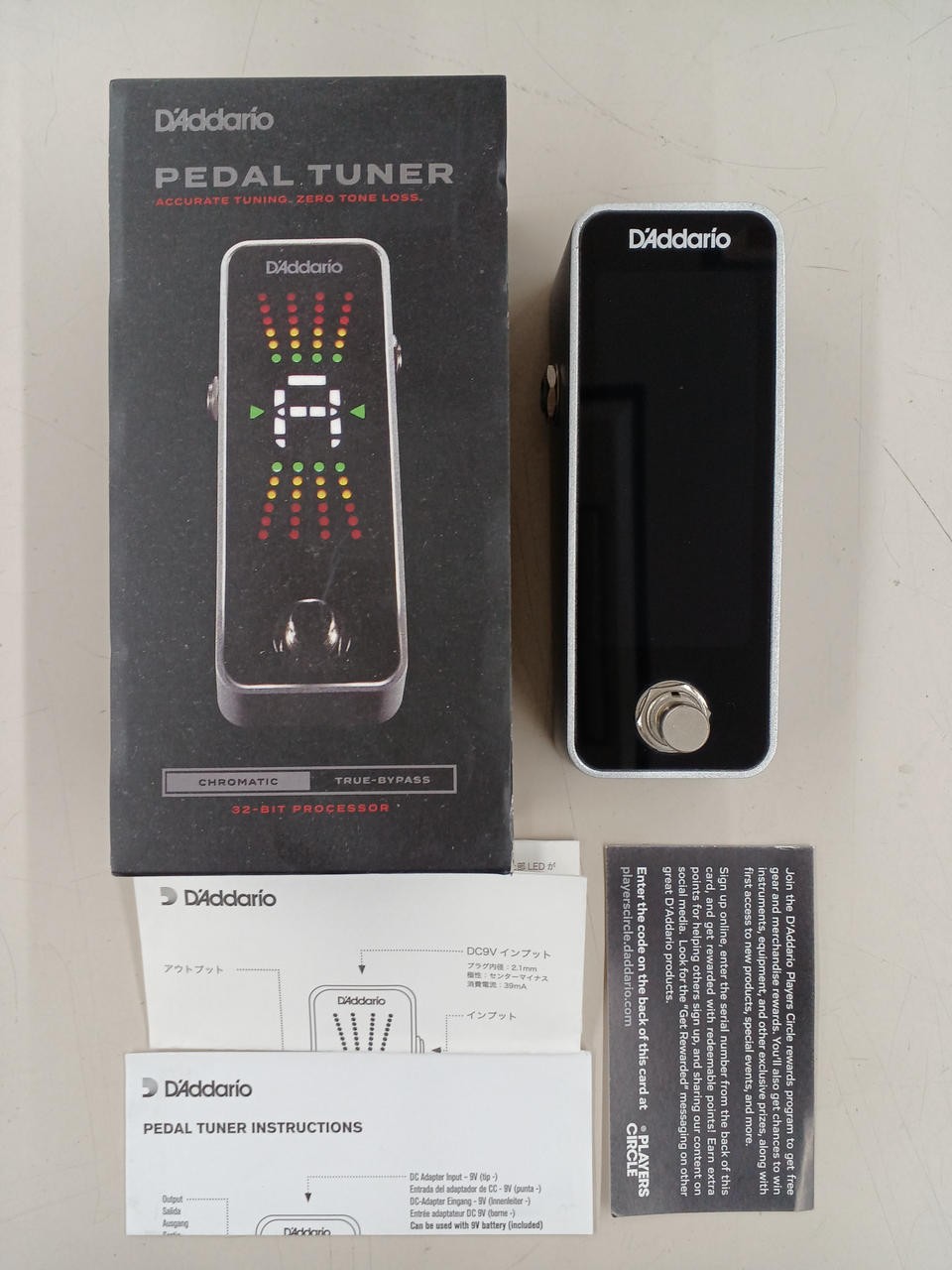 D'ADDARIO PW-CT-20 Pedal Tuner