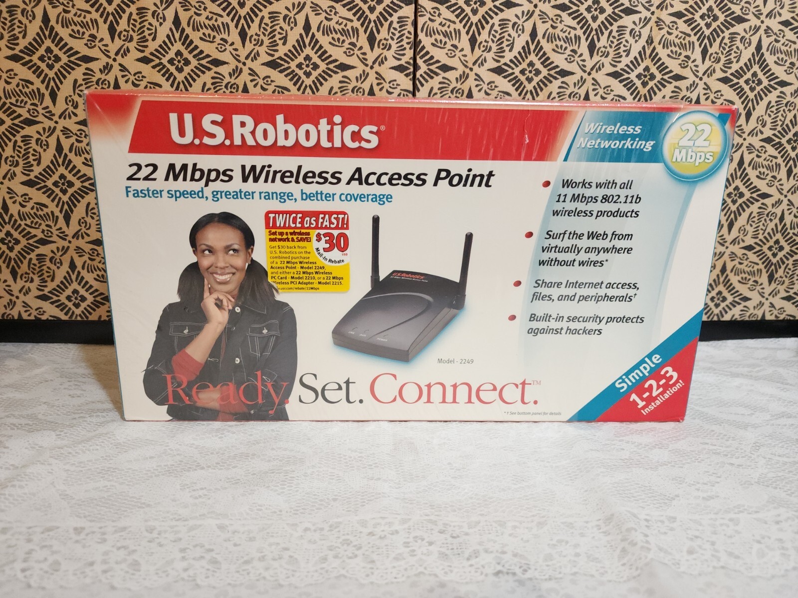 US Robotics Wireless Access Point NIP Model- 2249 Priority Ship PLEASE READ