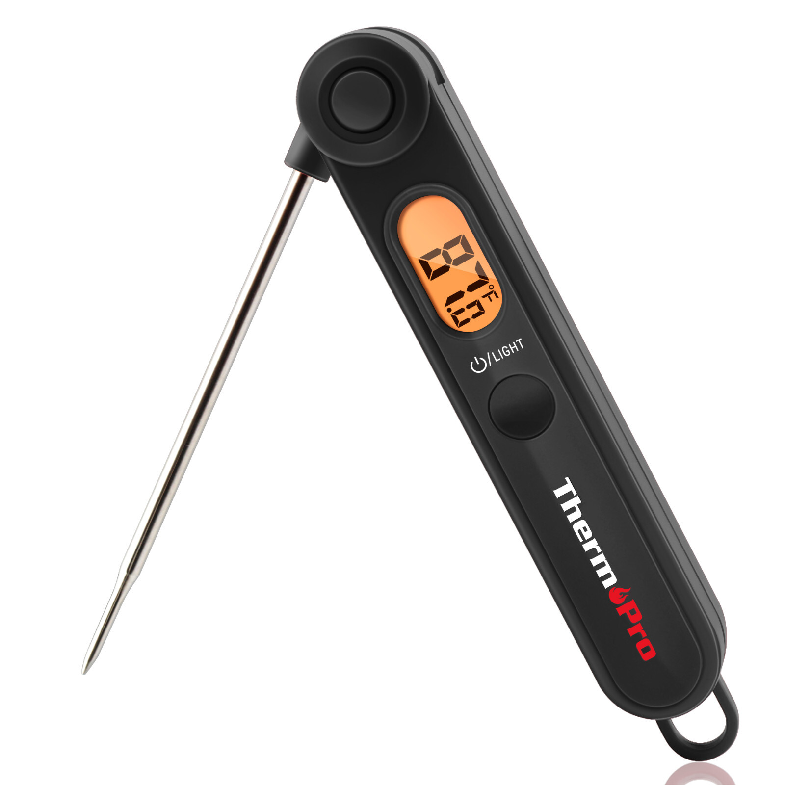 TempPro TP03BW Instant Read Meat Thermometer Fast 1s Backlit Foldable Probe BBQ
